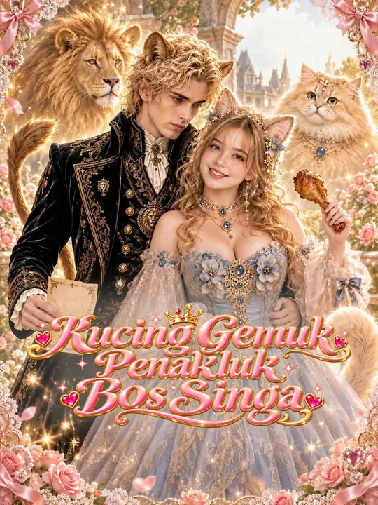 Poster Kucing Gemuk Penakluk Bos Singa