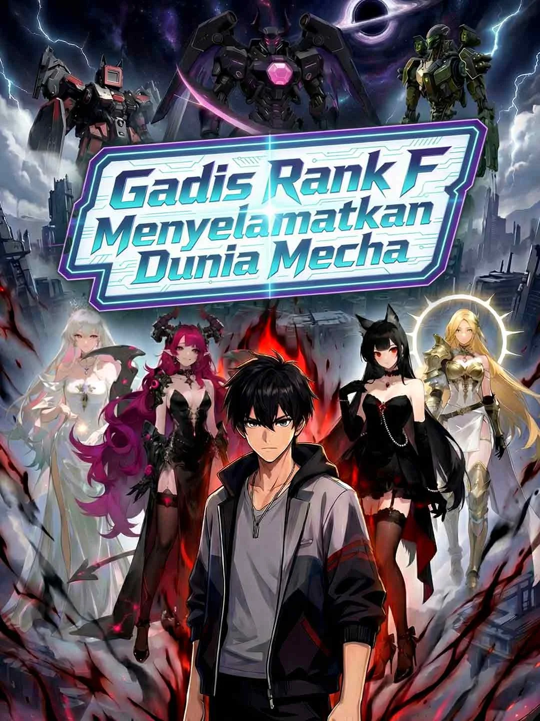 Poster Gadis Rank F Menyelamatkan Dunia Mecha