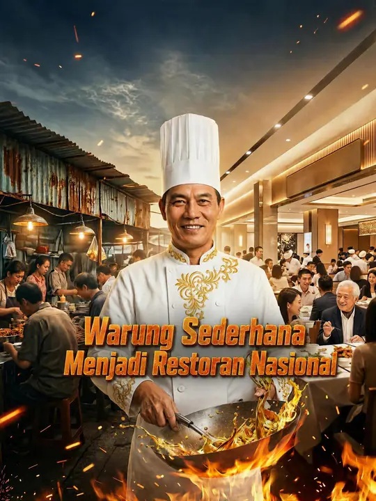 Poster Warung Sederhana Menjadi Restoran Nasional